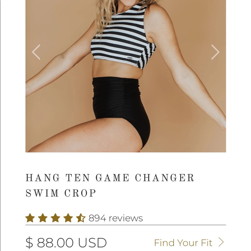 NWT NEVER WORN Albion Fit Bikini TOP